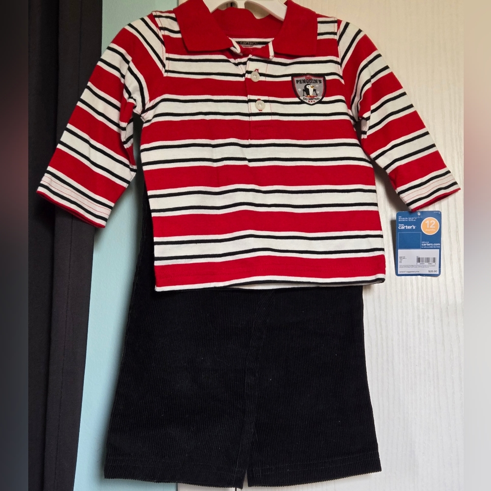 NEW 2PC Boys Size 12 Months Carter's outfit